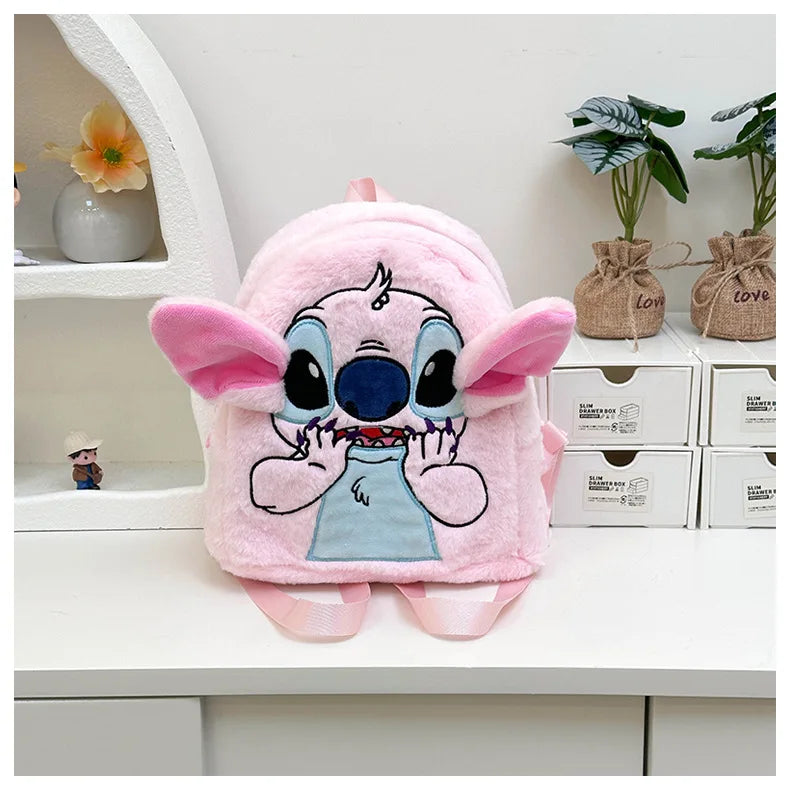 Stitch Backpack Japanese Blue Funny Cartoon Large-Capacity Student Backpack Kindergarten Bag Kawaii Backpack