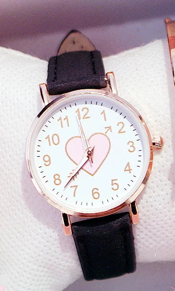 New Cute Heart-shaped Dial Children's Female Watch Female Student Fashion Watch Simple Girl Girlfriend orologio donna