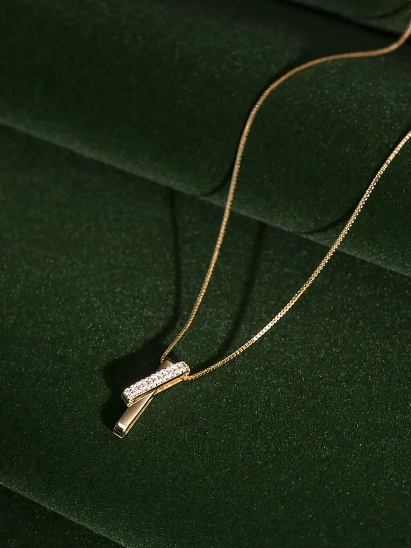 1PCS Simple Personality Geometric Lines Unknown Ring Interlocking Wedding Birthday Party Proposal Gift Collarbone Chain Necklace